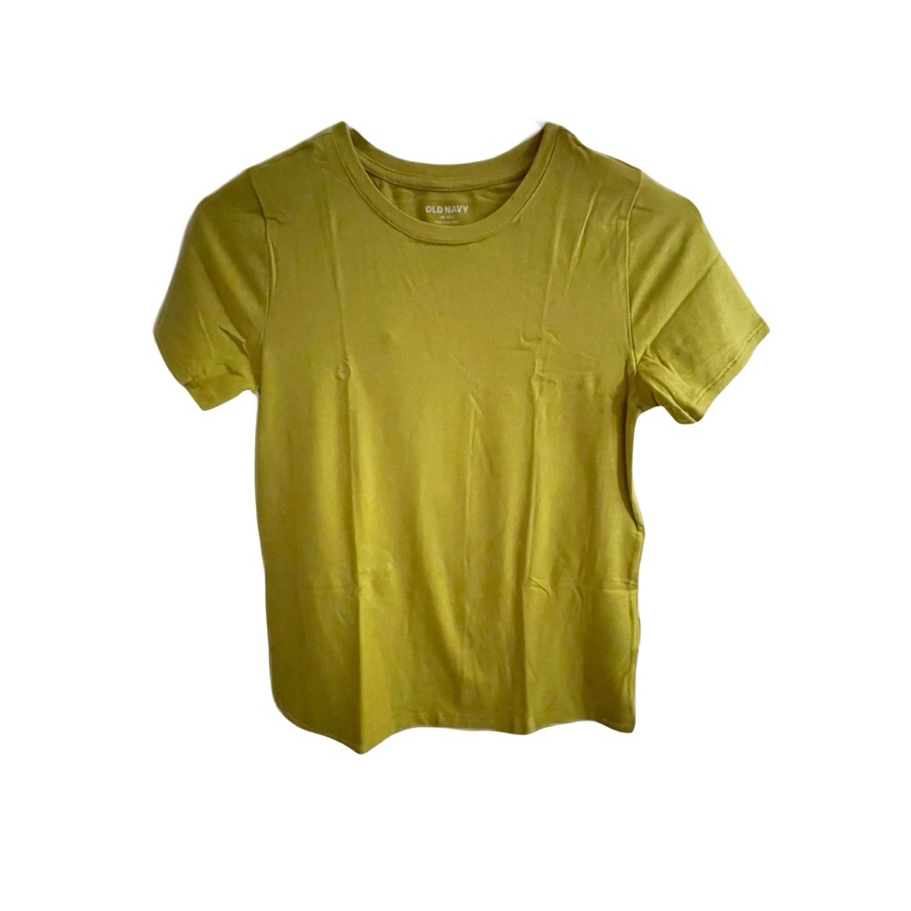 Old Navy Cropped Slim-Fit T-Shirt for Women XS Tall, Out on a Lime